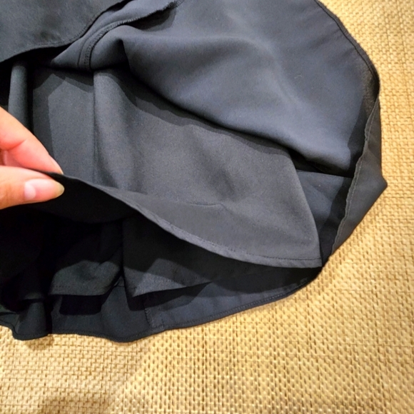 A|X Armani Exchange Dress Womens 6 Black A-Line Flare V Neck Cocktail Sleeveless - Picture 7 of 9